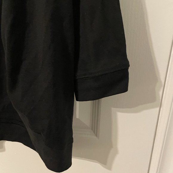 Black Crop 3/4 Open Cardigan - Picture 3 of 4